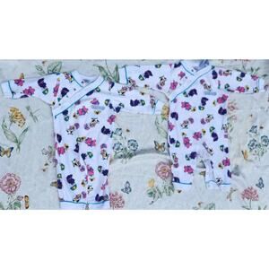 Vintage Mine Alone Animal baby pajamas 9 To 12 Months Set Of 2